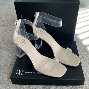 Macy’s Clear INC heels
